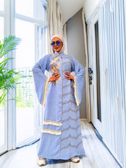 Abaya Dress Light Blue-D1