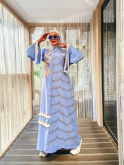 Abaya Dress Light Blue-D1