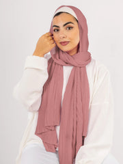 Pleated Chiffon Basic Scarf