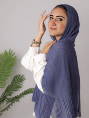 Pleated Chiffon Basic Scarf