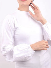 Pleated Sleeves Basic Undershirt