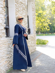 Abaya Dress Navy Blue-D5