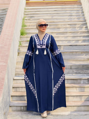 Abaya Dress Navy Blue-D5