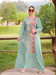 Abaya Dress Light Green-D2