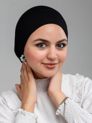 Cropped Bonnet - Black