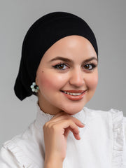 Cropped Bonnet - Black