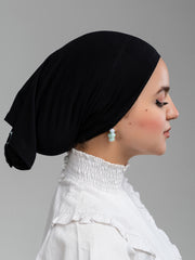 Cropped Bonnet - Black