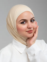 Full-Neck 2PCS Ultra -Light Beige