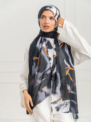 Chiffon Artistic Scarf -D2