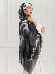 Chiffon Artistic Scarf -D2