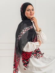 Chiffon Artistic Scarf -D6