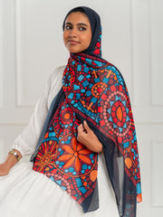 Chiffon Artistic Scarf -D27