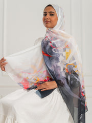 Chiffon Artistic Scarf -D19