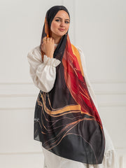 Chiffon Artistic Scarf -D8