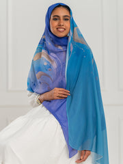 Chiffon Artistic Scarf -D1