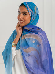 Chiffon Artistic Scarf -D1