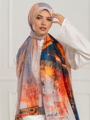 Chiffon Artistic Scarf -D23