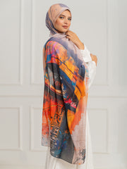 Chiffon Artistic Scarf -D23