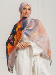 Chiffon Artistic Scarf -D23