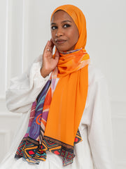 Chiffon Artistic Scarf -D18