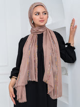 Embroidered Modal- Mocha