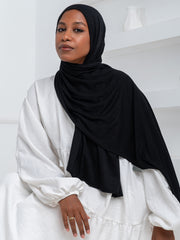 Premium Jersey Scarf- Black