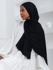 Premium Jersey Scarf- Black