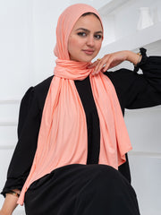 Premium Jersey Scarf- Salmon Pink