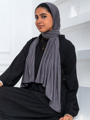 Premium Jersey Scarf- Nardo Gray