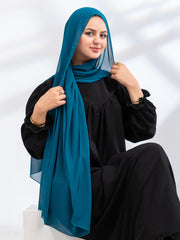 Premium Essential Chiffon- Dark Teal