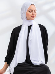 Premium Essential Chiffon- White