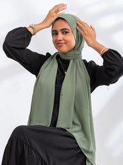 Premium Essential Chiffon- Hazel Green