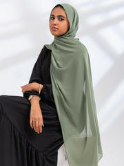 Premium Essential Chiffon- Hazel Green