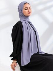 Premium Essential Chiffon- Slate Blue Gray