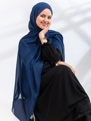 Premium Essential Chiffon- Night Blue