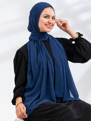 Premium Essential Chiffon- Night Blue