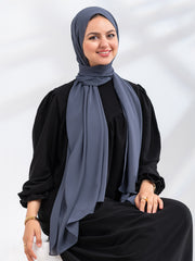 Premium Essential Chiffon- Stormy Gray