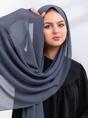 Premium Essential Chiffon- Stormy Gray