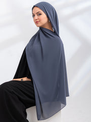 Premium Essential Chiffon- Stormy Gray