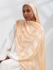 Satin Dobitta Stripped- Deer Brown