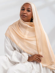 Satin Dobitta Stripped- Deer Brown