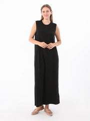 Sleeveless Basic Dress - Black