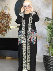 Black Abaya Arabian style 