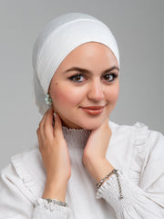 Cropped Bonnet - Half White