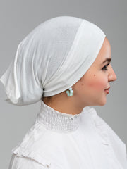 Cropped Bonnet - Half White