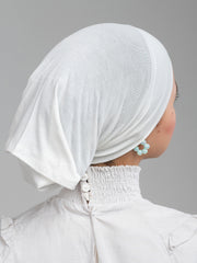 Cropped Bonnet - Half White