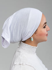 Cropped Bonnet - White