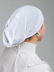 Cropped Bonnet - White