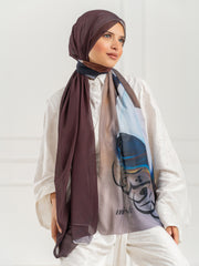 Chiffon Artistic Scarf -D15