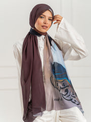 Chiffon Artistic Scarf -D15